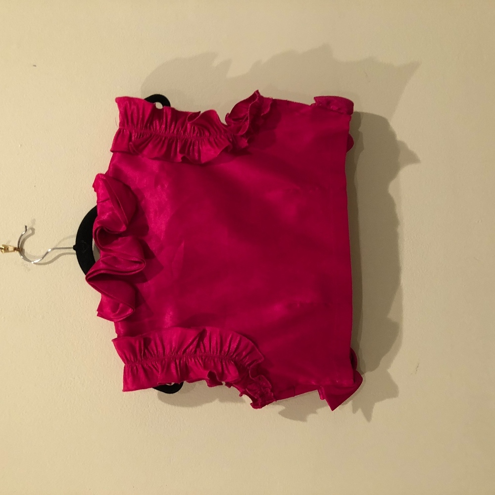 pink crop jacket